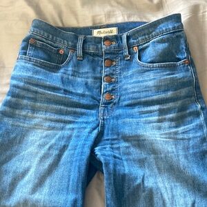 Madewell slim wide leg crop